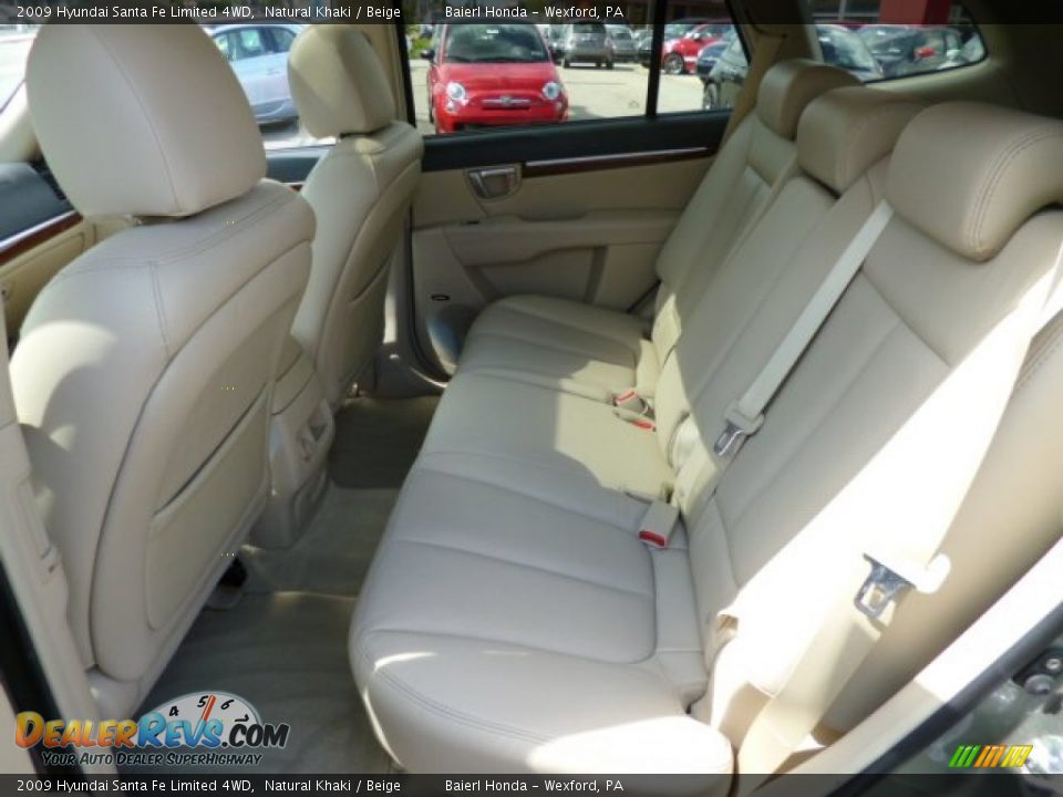 2009 Hyundai Santa Fe Limited 4WD Natural Khaki / Beige Photo #14