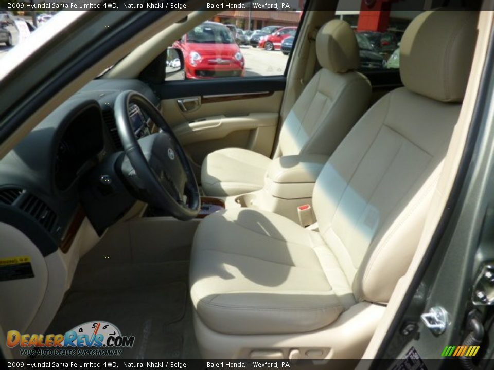 2009 Hyundai Santa Fe Limited 4WD Natural Khaki / Beige Photo #16