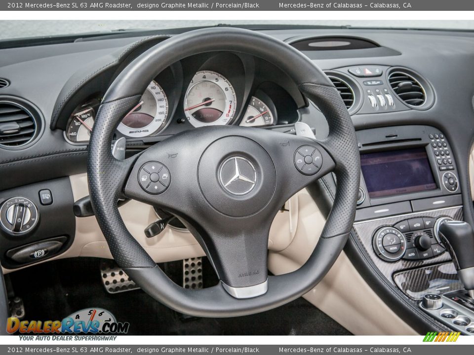 2012 Mercedes-Benz SL 63 AMG Roadster Steering Wheel Photo #15