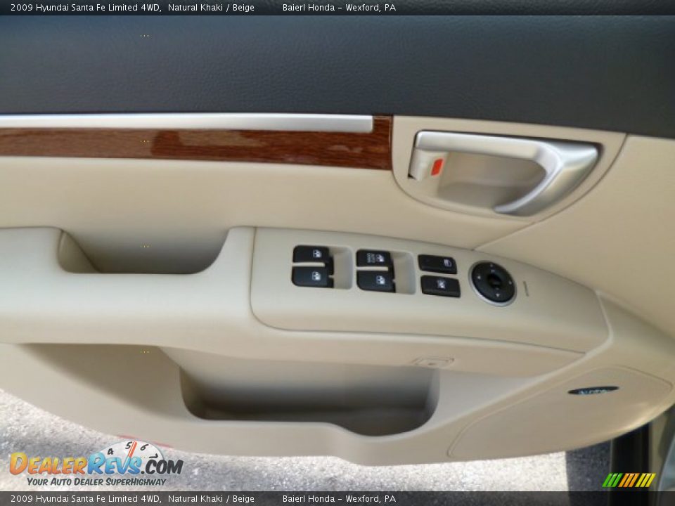 2009 Hyundai Santa Fe Limited 4WD Natural Khaki / Beige Photo #18