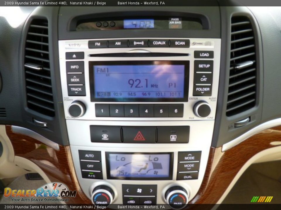 2009 Hyundai Santa Fe Limited 4WD Natural Khaki / Beige Photo #19