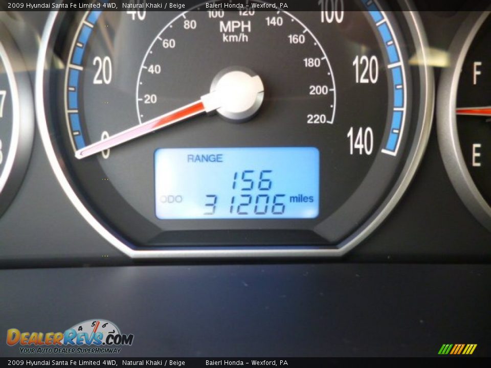 2009 Hyundai Santa Fe Limited 4WD Natural Khaki / Beige Photo #20