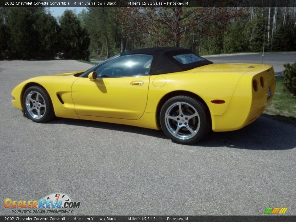 Millenium Yellow 2002 Chevrolet Corvette Convertible Photo #8