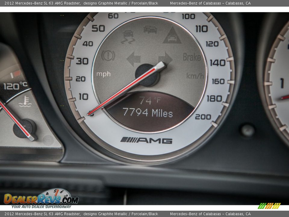 2012 Mercedes-Benz SL 63 AMG Roadster Gauges Photo #34