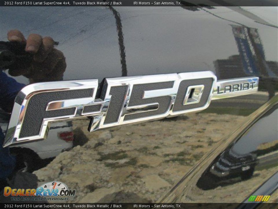 2012 Ford F150 Lariat SuperCrew 4x4 Tuxedo Black Metallic / Black Photo #2