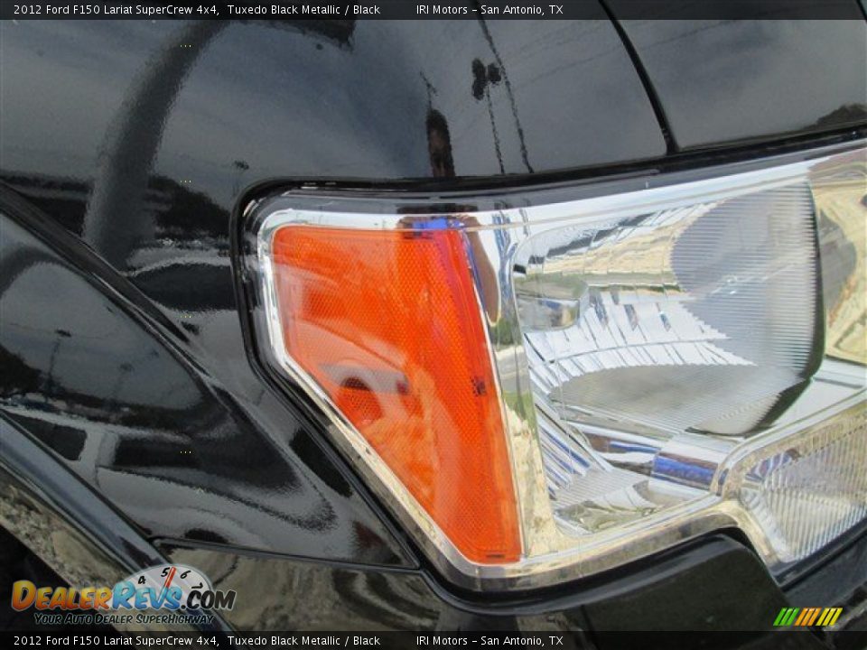2012 Ford F150 Lariat SuperCrew 4x4 Tuxedo Black Metallic / Black Photo #3