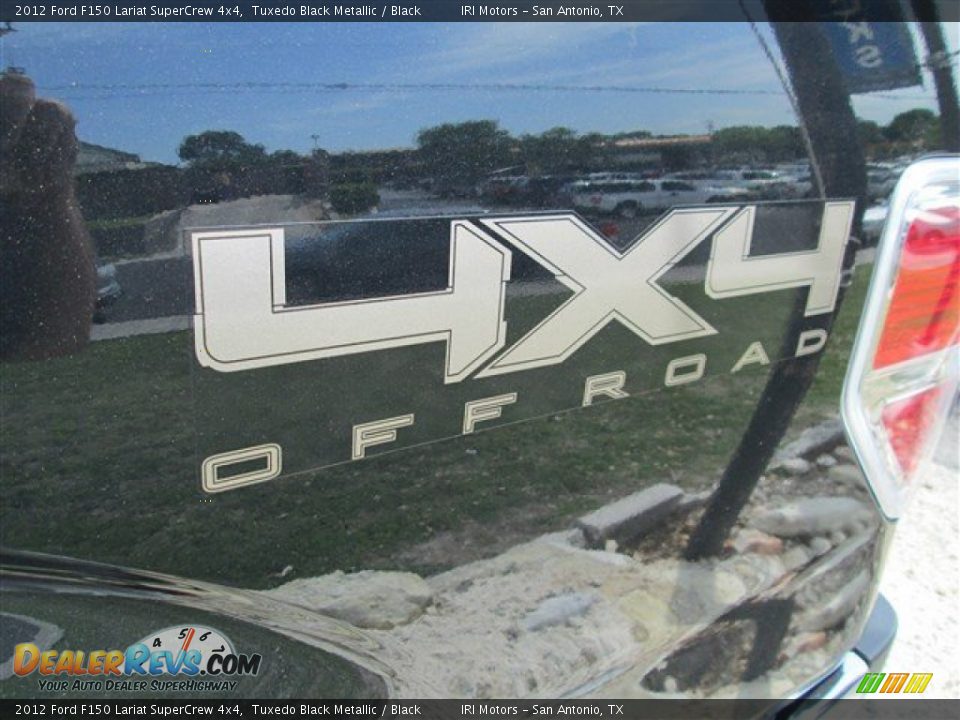 2012 Ford F150 Lariat SuperCrew 4x4 Tuxedo Black Metallic / Black Photo #6