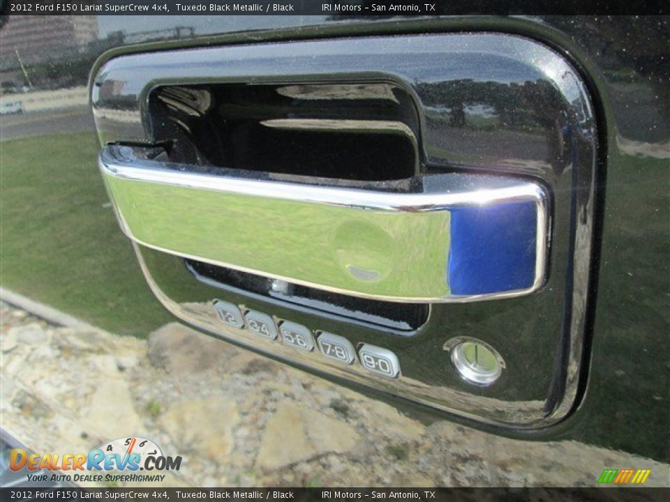 2012 Ford F150 Lariat SuperCrew 4x4 Tuxedo Black Metallic / Black Photo #7