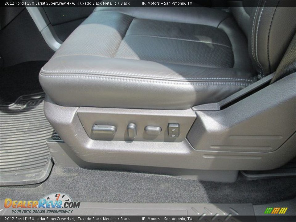 2012 Ford F150 Lariat SuperCrew 4x4 Tuxedo Black Metallic / Black Photo #8