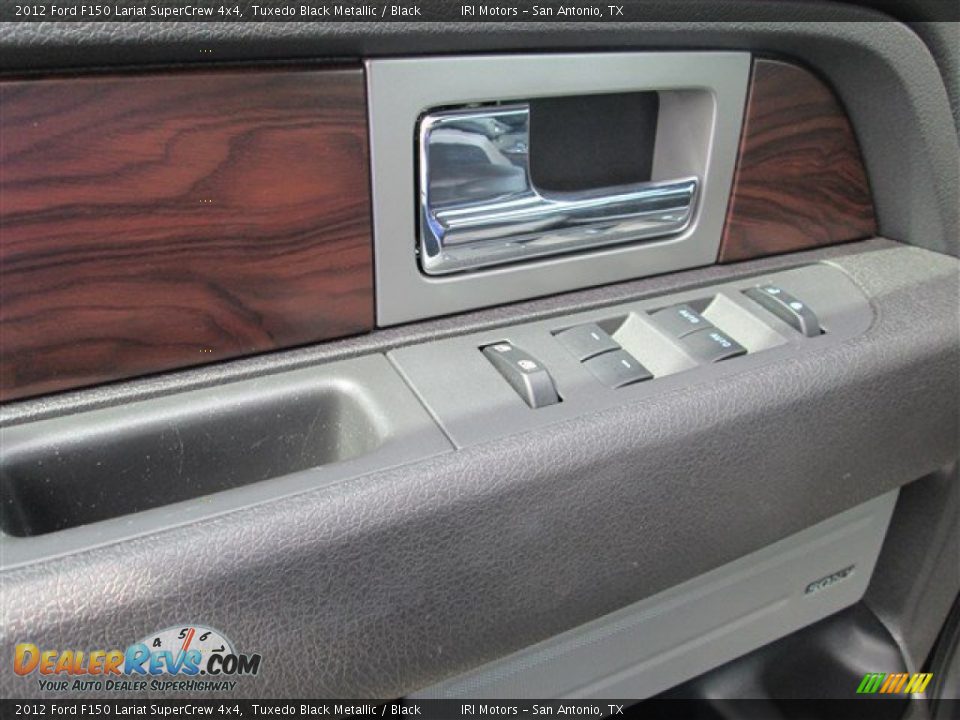 2012 Ford F150 Lariat SuperCrew 4x4 Tuxedo Black Metallic / Black Photo #12