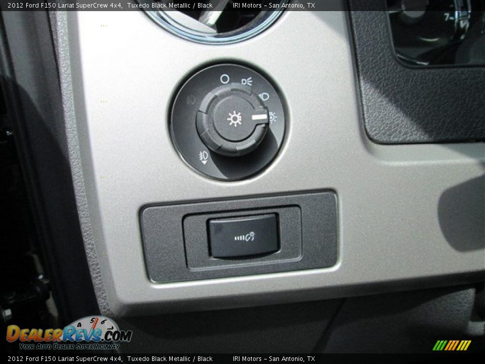 2012 Ford F150 Lariat SuperCrew 4x4 Tuxedo Black Metallic / Black Photo #13