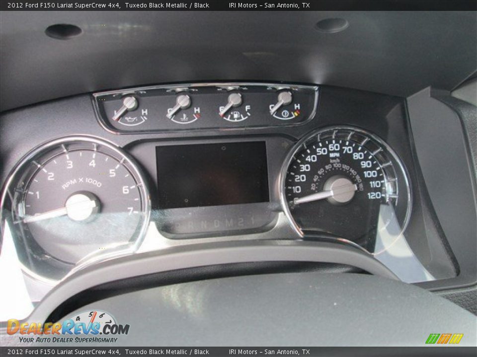 2012 Ford F150 Lariat SuperCrew 4x4 Tuxedo Black Metallic / Black Photo #14