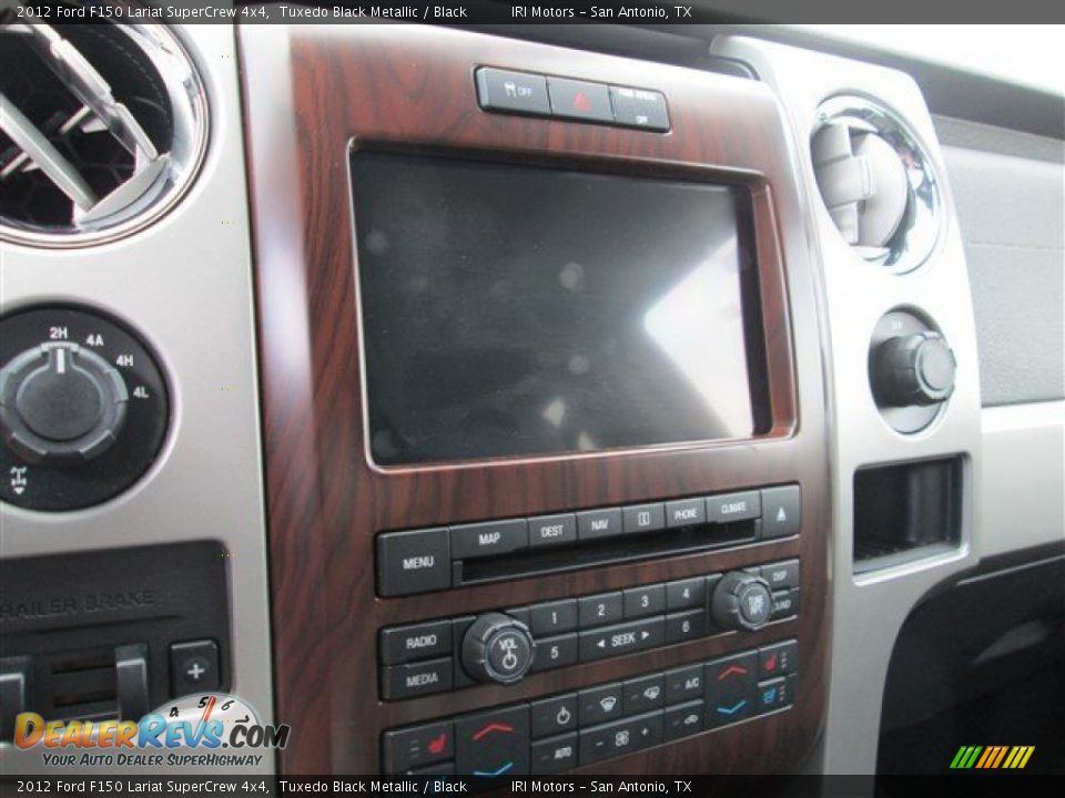 2012 Ford F150 Lariat SuperCrew 4x4 Tuxedo Black Metallic / Black Photo #15