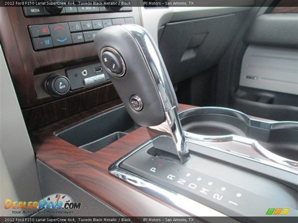 2012 Ford F150 Lariat SuperCrew 4x4 Tuxedo Black Metallic / Black Photo #16