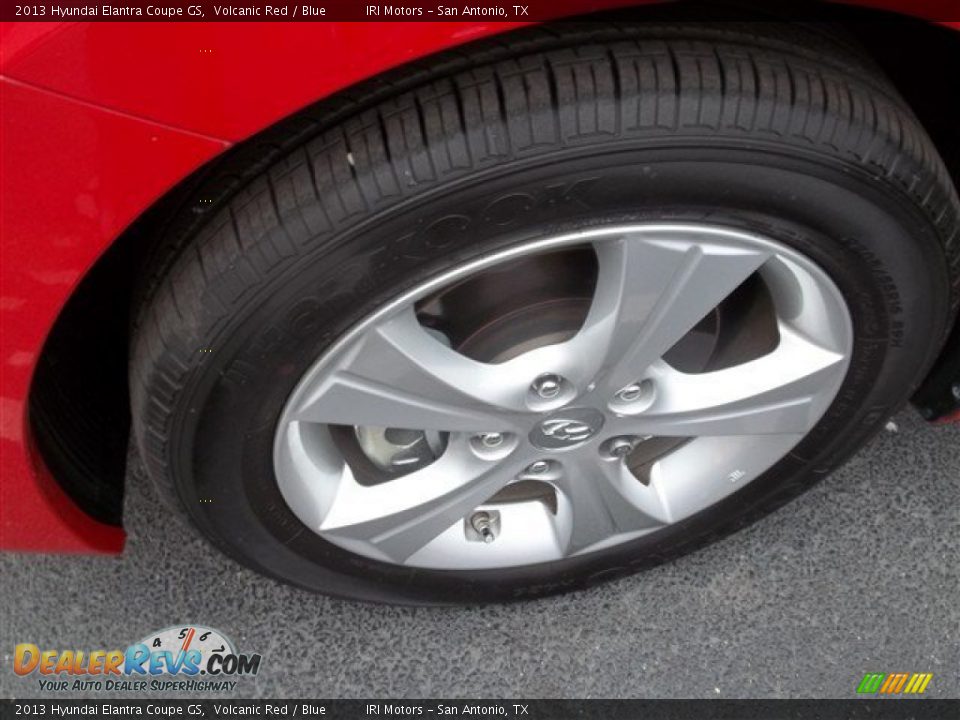 2013 Hyundai Elantra Coupe GS Volcanic Red / Blue Photo #3