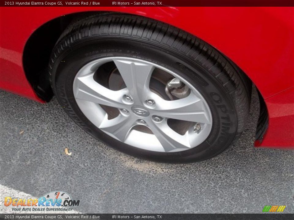 2013 Hyundai Elantra Coupe GS Volcanic Red / Blue Photo #6