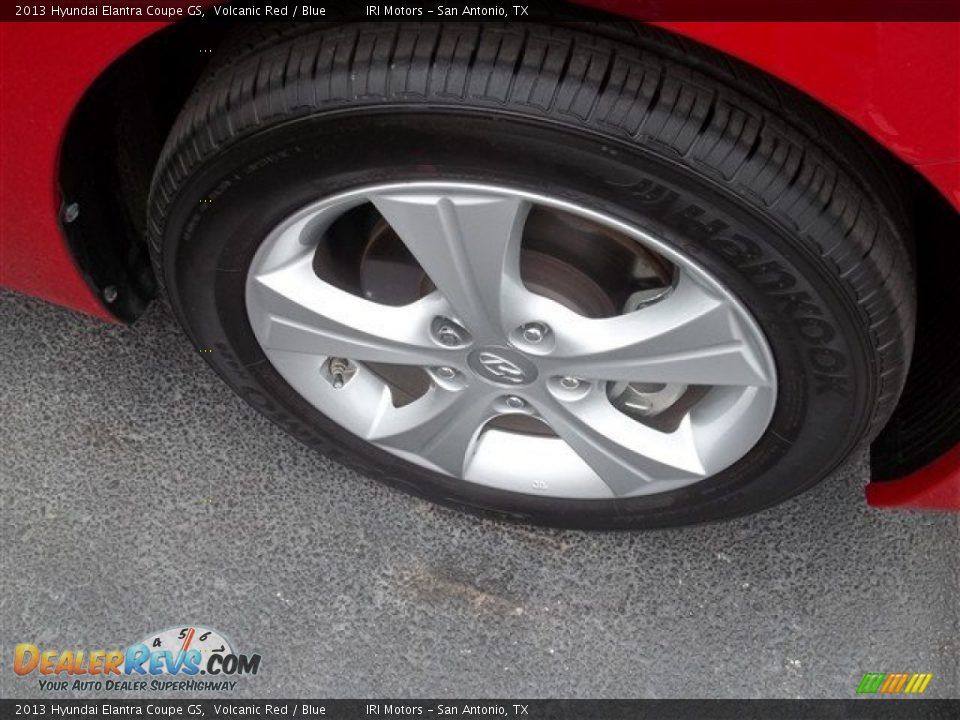 2013 Hyundai Elantra Coupe GS Volcanic Red / Blue Photo #14