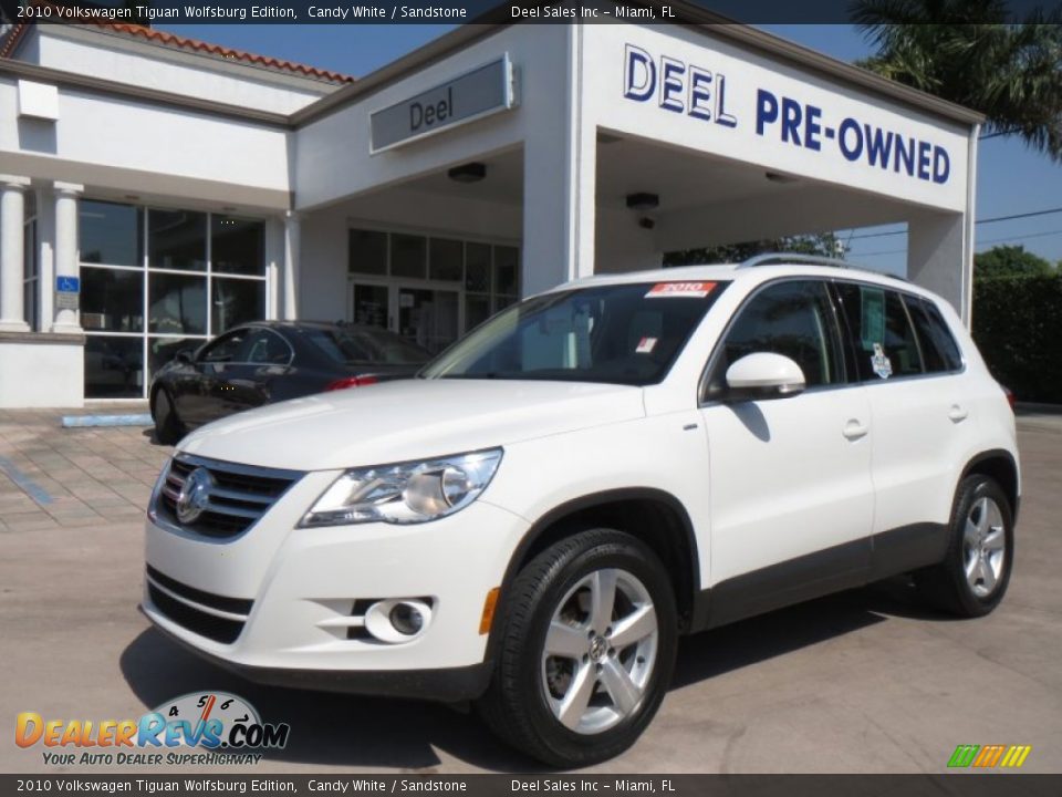2010 Volkswagen Tiguan Wolfsburg Edition Candy White / Sandstone Photo #1