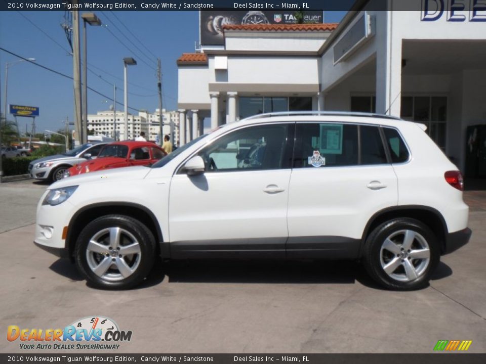 2010 Volkswagen Tiguan Wolfsburg Edition Candy White / Sandstone Photo #2
