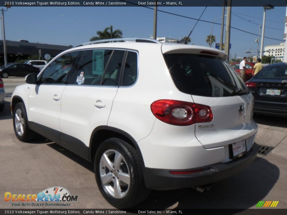2010 Volkswagen Tiguan Wolfsburg Edition Candy White / Sandstone Photo #3