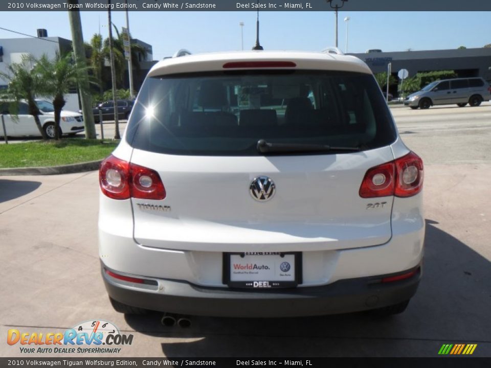 2010 Volkswagen Tiguan Wolfsburg Edition Candy White / Sandstone Photo #4