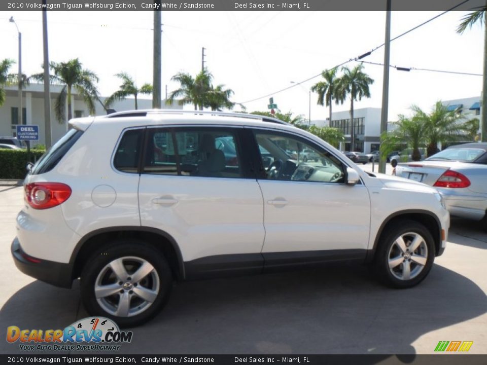 2010 Volkswagen Tiguan Wolfsburg Edition Candy White / Sandstone Photo #6