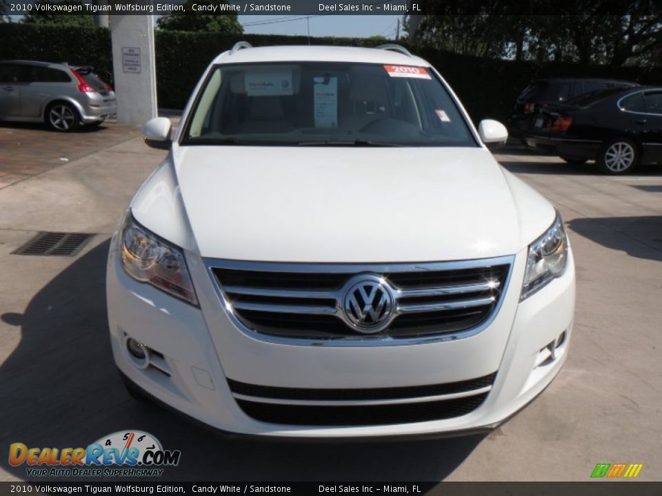 2010 Volkswagen Tiguan Wolfsburg Edition Candy White / Sandstone Photo #8