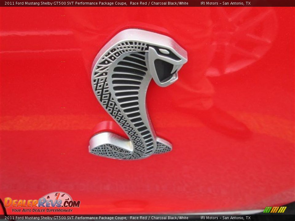 2011 Ford Mustang Shelby GT500 SVT Performance Package Coupe Race Red / Charcoal Black/White Photo #2