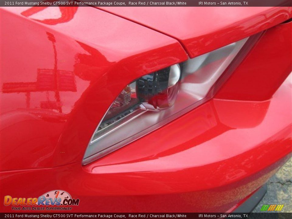 2011 Ford Mustang Shelby GT500 SVT Performance Package Coupe Race Red / Charcoal Black/White Photo #3