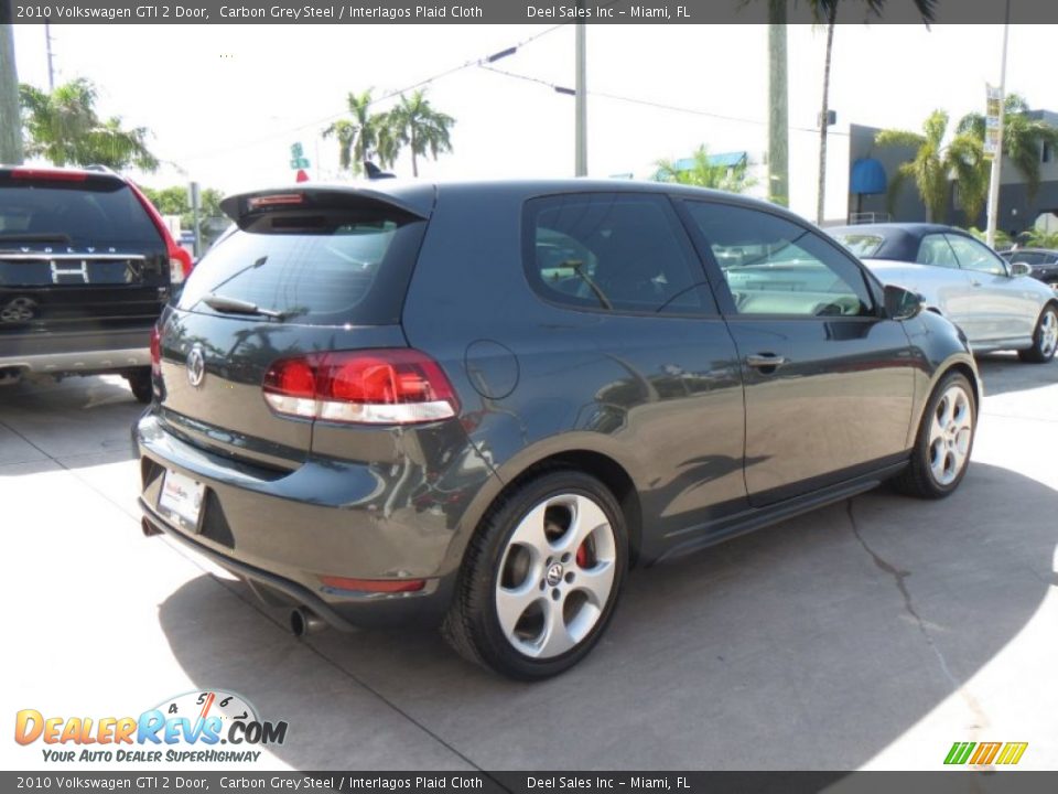 2010 Volkswagen GTI 2 Door Carbon Grey Steel / Interlagos Plaid Cloth Photo #5