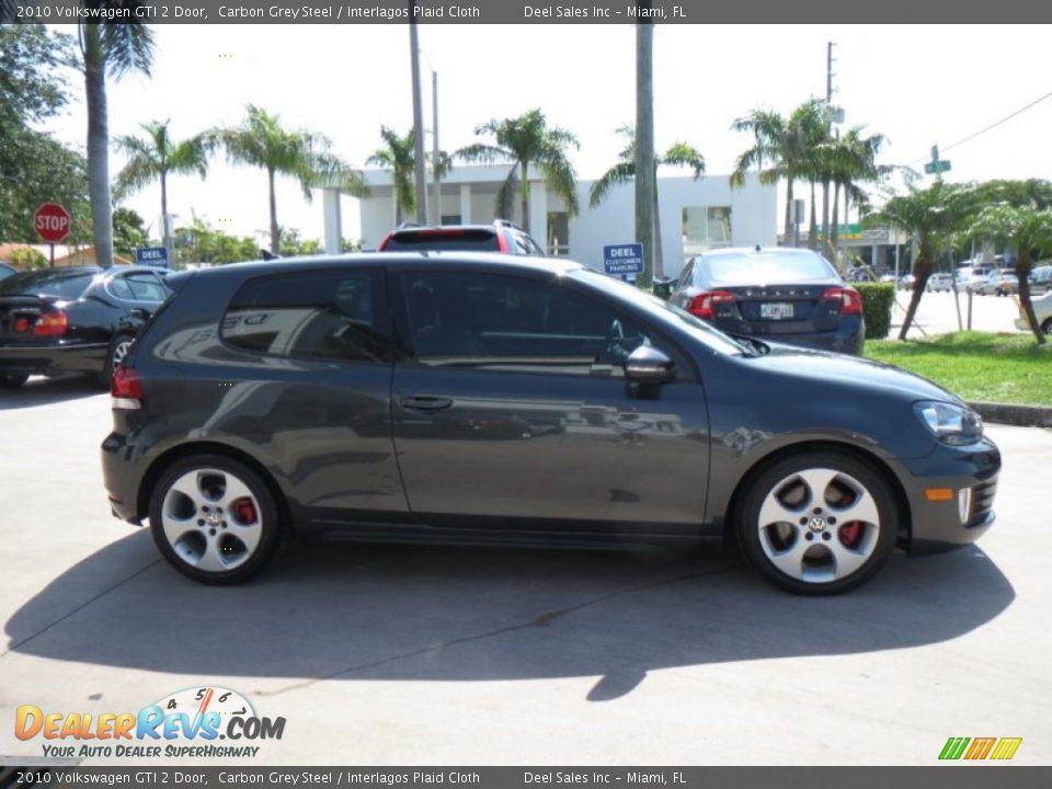 2010 Volkswagen GTI 2 Door Carbon Grey Steel / Interlagos Plaid Cloth Photo #6