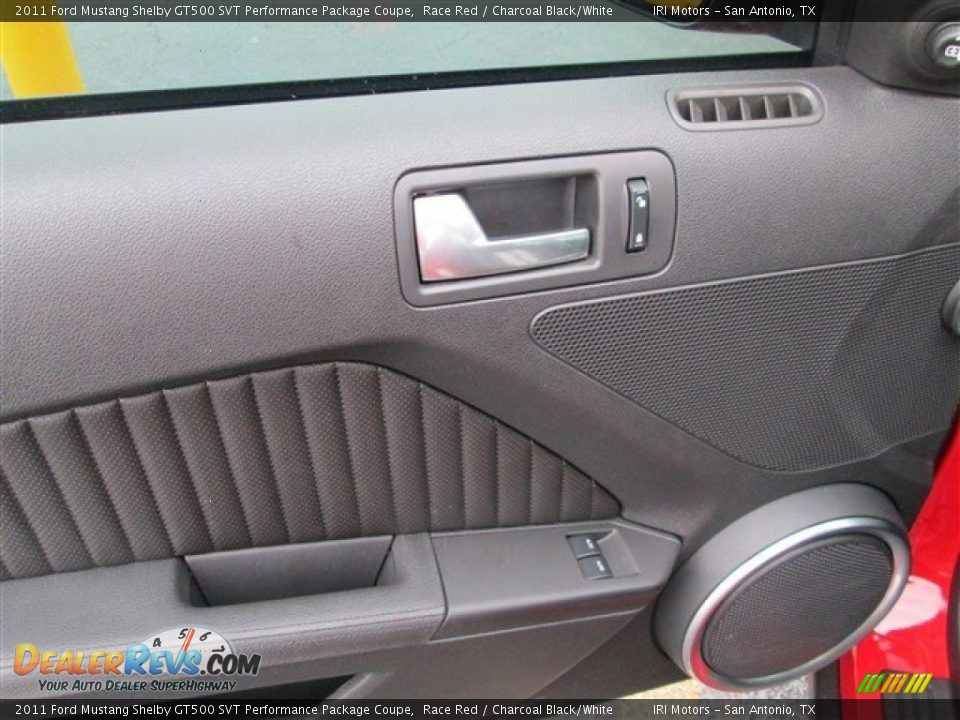 2011 Ford Mustang Shelby GT500 SVT Performance Package Coupe Race Red / Charcoal Black/White Photo #9