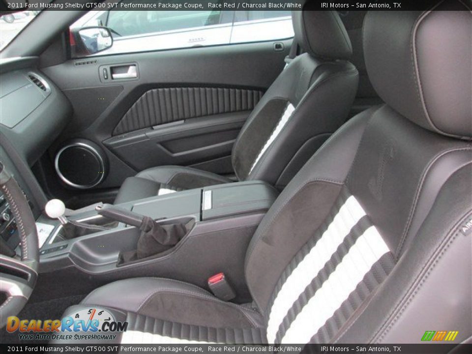 2011 Ford Mustang Shelby GT500 SVT Performance Package Coupe Race Red / Charcoal Black/White Photo #11