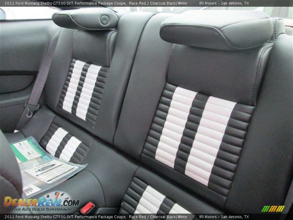 Rear Seat of 2011 Ford Mustang Shelby GT500 SVT Performance Package Coupe Photo #12