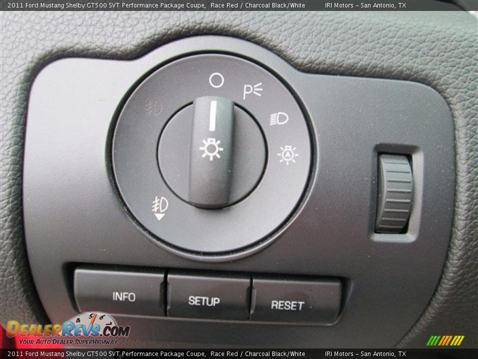 Controls of 2011 Ford Mustang Shelby GT500 SVT Performance Package Coupe Photo #13