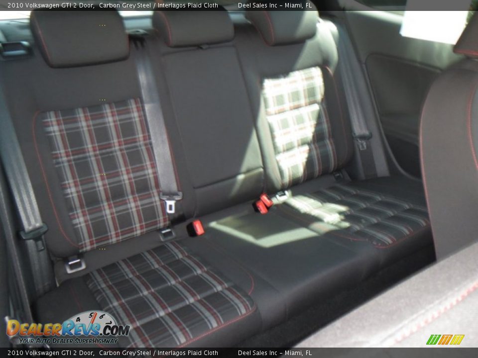 2010 Volkswagen GTI 2 Door Carbon Grey Steel / Interlagos Plaid Cloth Photo #11