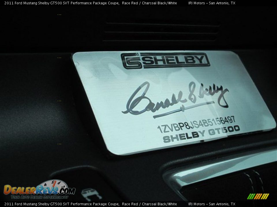 2011 Ford Mustang Shelby GT500 SVT Performance Package Coupe Race Red / Charcoal Black/White Photo #17