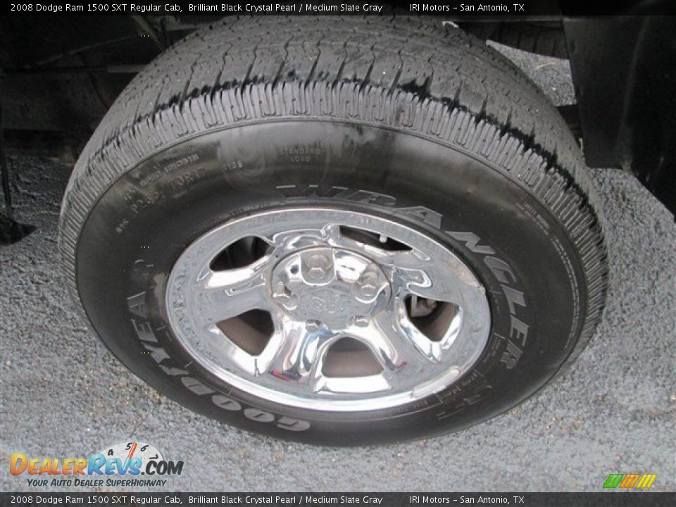 2008 Dodge Ram 1500 SXT Regular Cab Brilliant Black Crystal Pearl / Medium Slate Gray Photo #9