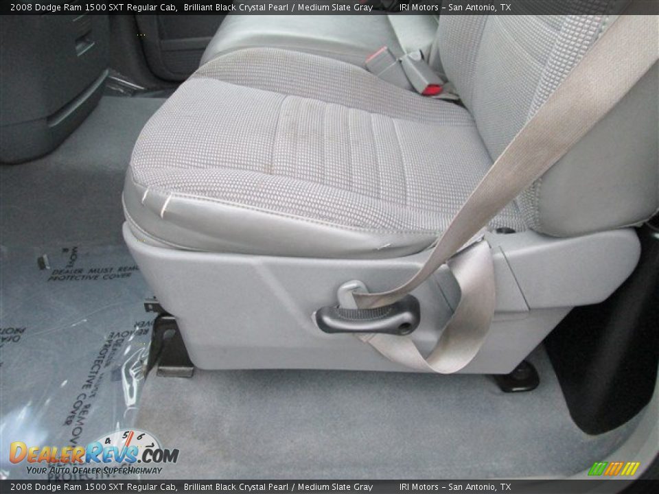 2008 Dodge Ram 1500 SXT Regular Cab Brilliant Black Crystal Pearl / Medium Slate Gray Photo #10