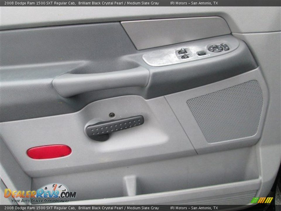 2008 Dodge Ram 1500 SXT Regular Cab Brilliant Black Crystal Pearl / Medium Slate Gray Photo #13