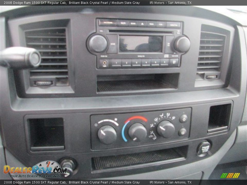 2008 Dodge Ram 1500 SXT Regular Cab Brilliant Black Crystal Pearl / Medium Slate Gray Photo #16