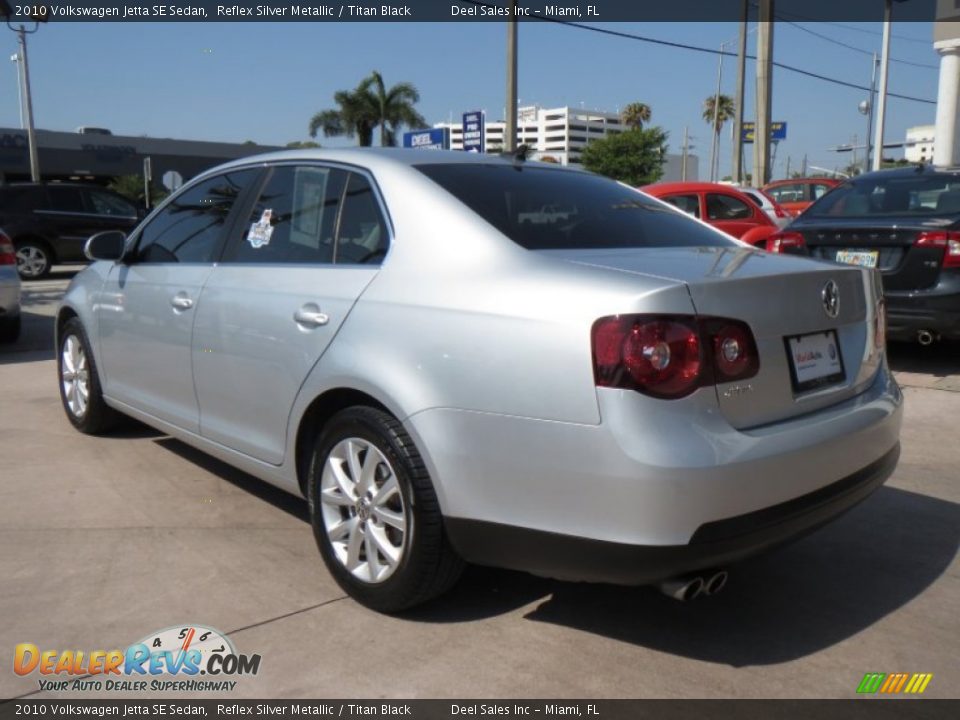2010 Volkswagen Jetta SE Sedan Reflex Silver Metallic / Titan Black Photo #3