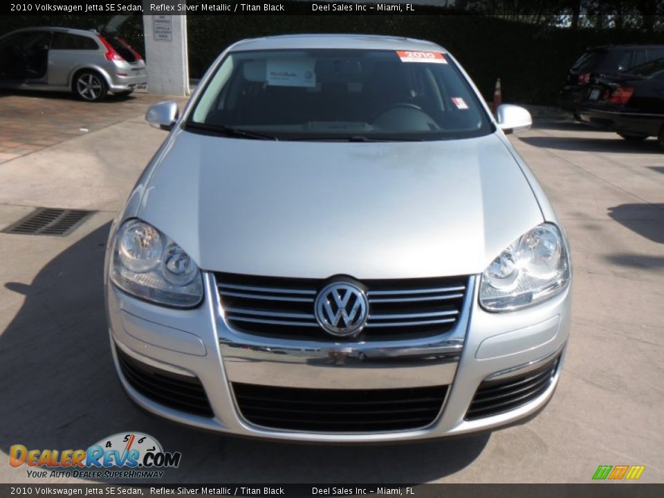 2010 Volkswagen Jetta SE Sedan Reflex Silver Metallic / Titan Black Photo #8