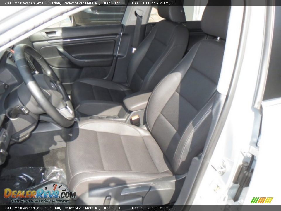 2010 Volkswagen Jetta SE Sedan Reflex Silver Metallic / Titan Black Photo #9
