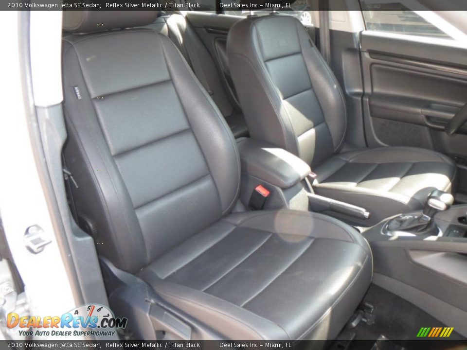2010 Volkswagen Jetta SE Sedan Reflex Silver Metallic / Titan Black Photo #10