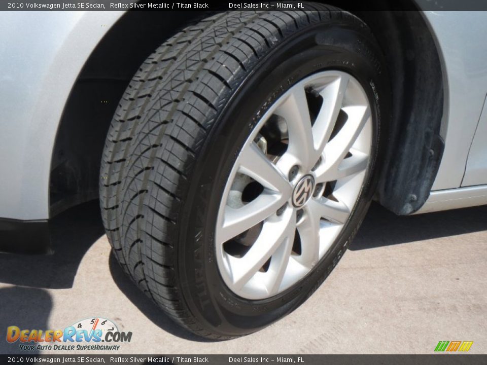 2010 Volkswagen Jetta SE Sedan Reflex Silver Metallic / Titan Black Photo #13