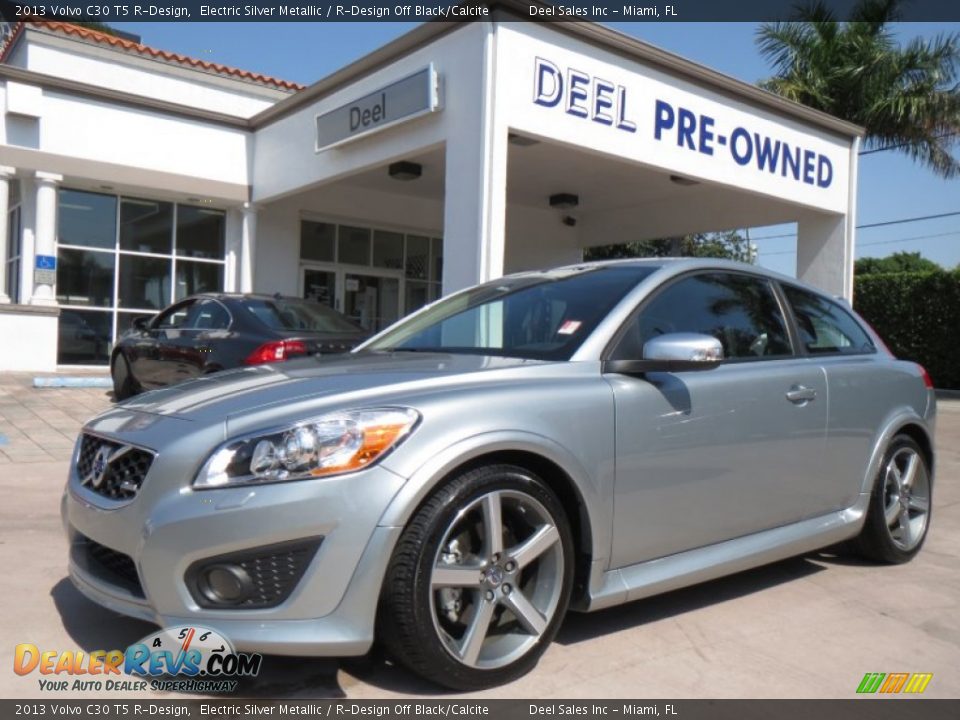 2013 Volvo C30 T5 R-Design Electric Silver Metallic / R-Design Off Black/Calcite Photo #1