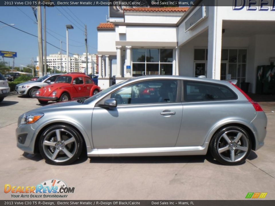 2013 Volvo C30 T5 R-Design Electric Silver Metallic / R-Design Off Black/Calcite Photo #2