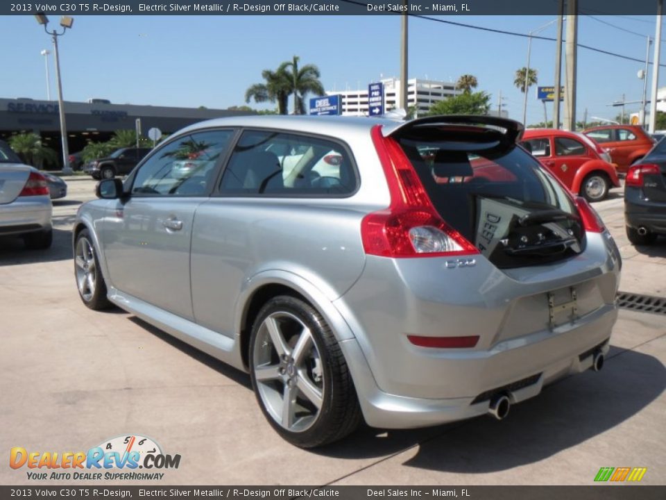 2013 Volvo C30 T5 R-Design Electric Silver Metallic / R-Design Off Black/Calcite Photo #3