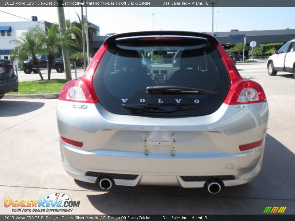 2013 Volvo C30 T5 R-Design Electric Silver Metallic / R-Design Off Black/Calcite Photo #4